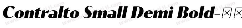 Contralto Small Demi Bold字体转换